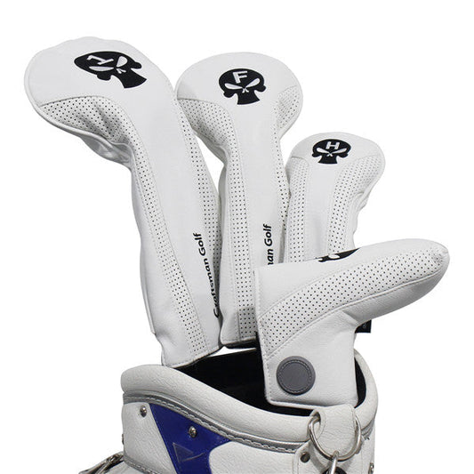 Skull Leather Golf Head Covers - CraftsmanGolf