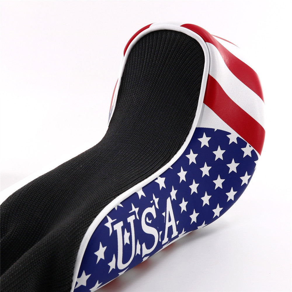 USA Flag Long Neck Sock Golf Head Cover - CraftsmanGolf