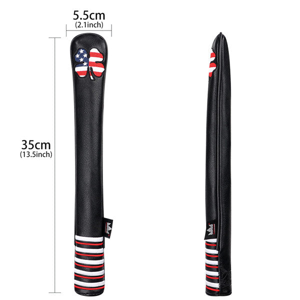 USA Flag Lucky Clover Alignment Stick Cover - CraftsmanGolf