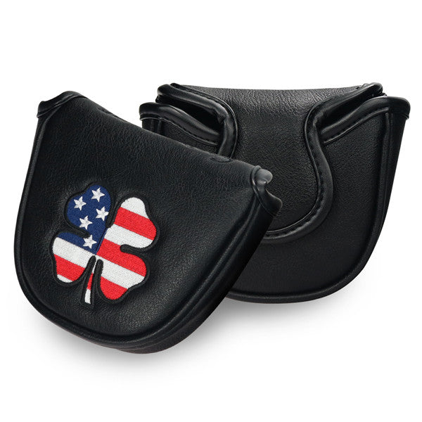 USA Flag Lucky Clover Mallet Putter Headcover - CraftsmanGolf