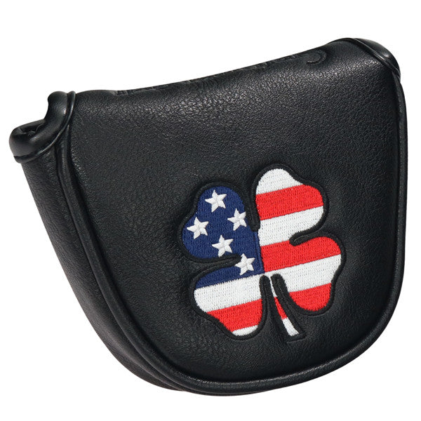 USA Flag Lucky Clover Mallet Putter Headcover - CraftsmanGolf