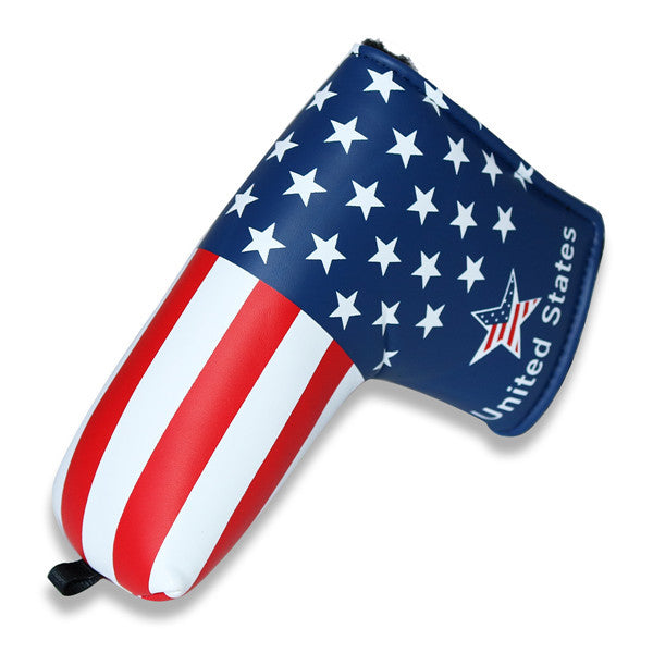 USA Flag Stars and Stripes Golf Putter Head Cover - CraftsmanGolf