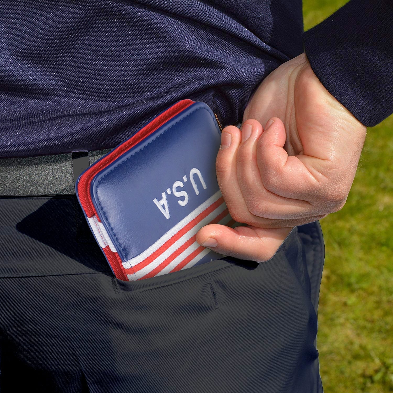 USA Leather Scorecard & Yardage Book Holder - CraftsmanGolf