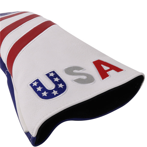 USA Red&Blue&White Golf Head Covers - CraftsmanGolf
