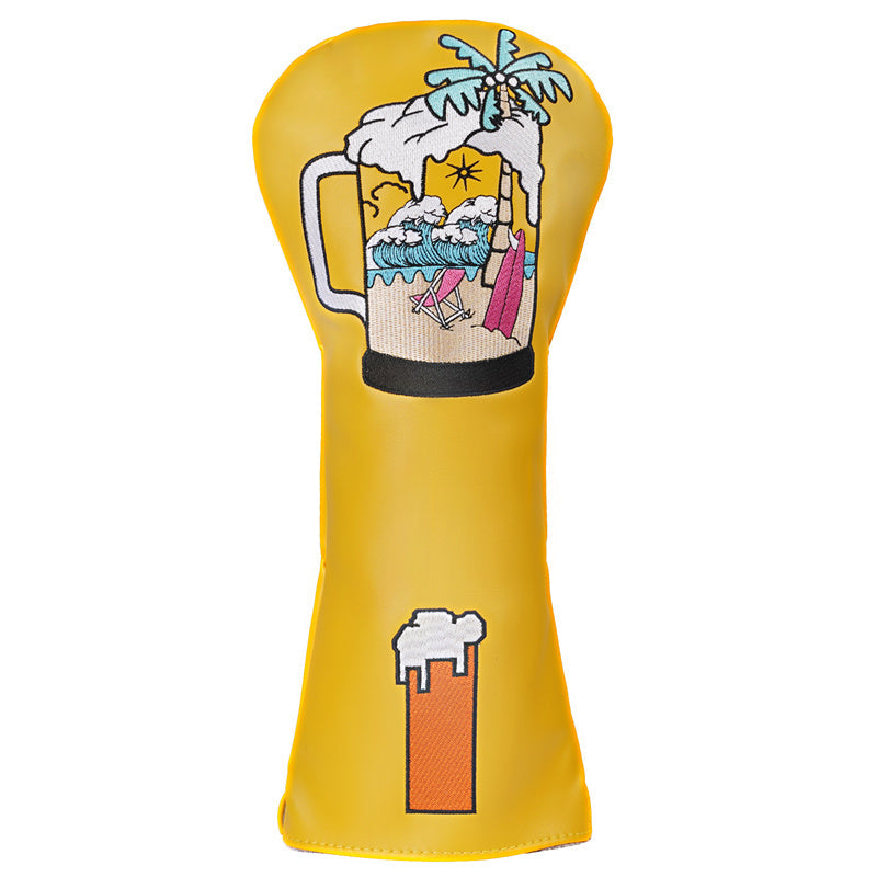 Beer Golf Club Headcovers Set (Driver, Fairway, Hybrid Cover)- Craftsman Golf