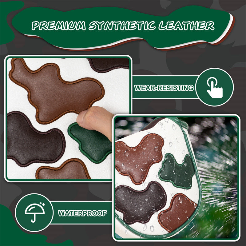 CAMO Mallet Putter Headcover With Magnetic Closure-CraftsmanGolf