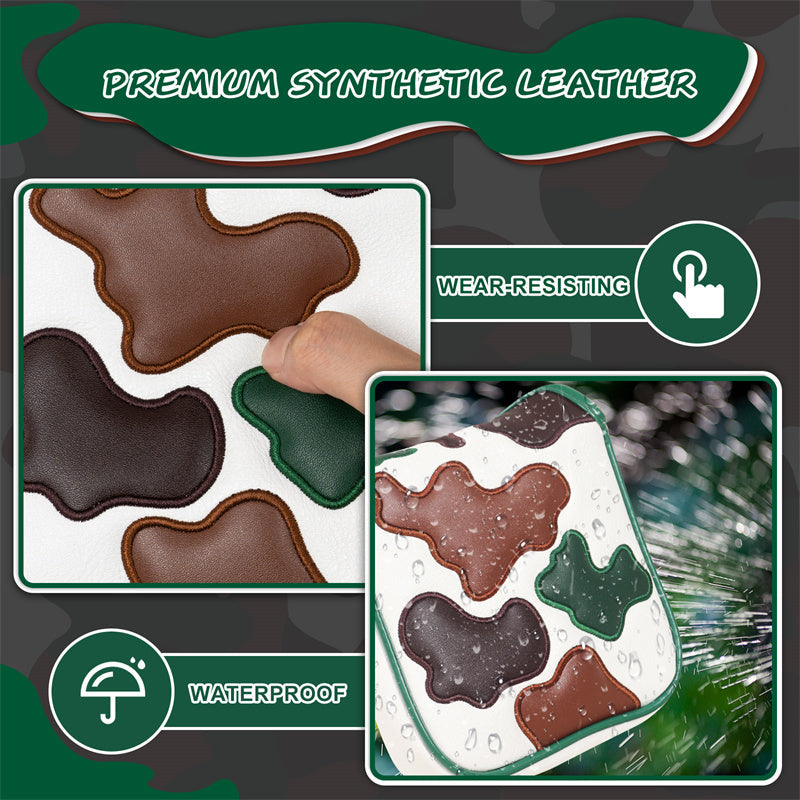 CAMO Square Mallet Putter Headcover With Magnetic Closure-CraftsmanGolf