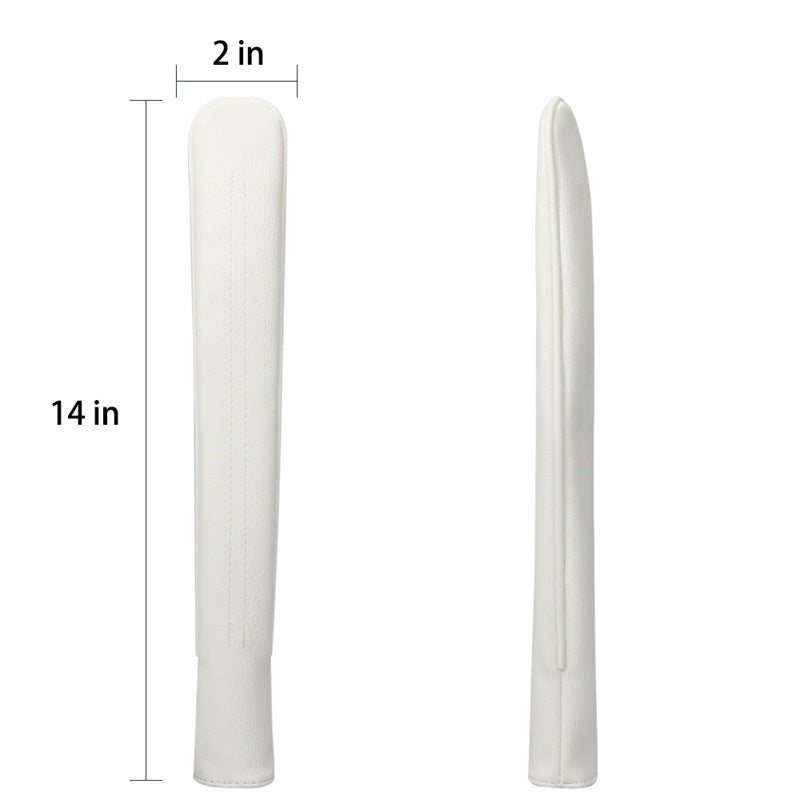 White Leather Alignment Stick Cover- Craftsman Golf