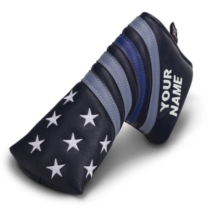 Custom Your Name Stars&Stripes Blade Putter Headcover -Craftsman Golf