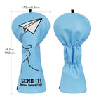 Paper Plane Send It 460cc Blue Driver Head Cover