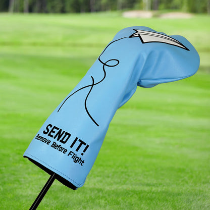 Paper Plane Send It 460cc Blue Driver Headcover
