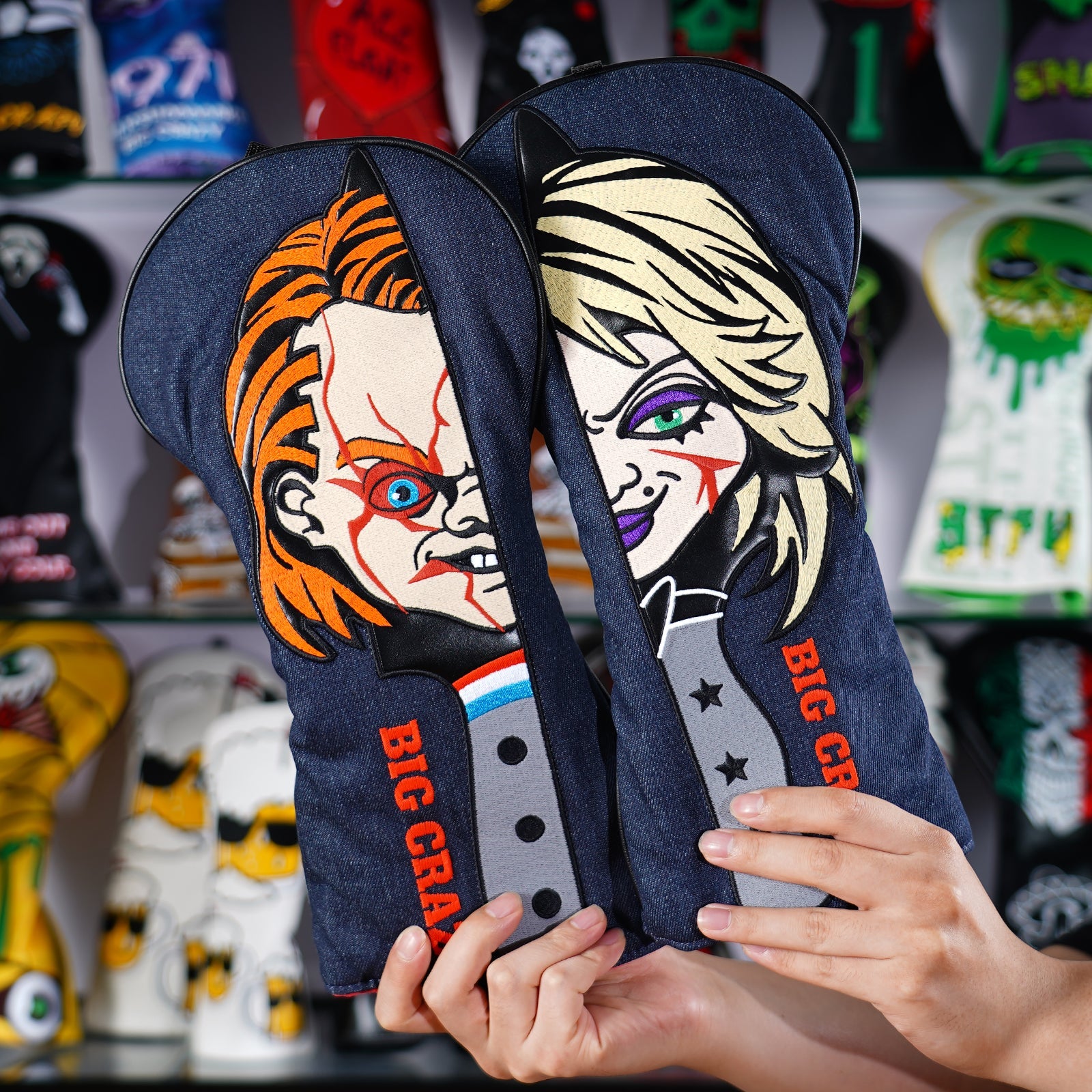 Blue Denim Ghost Baby Golf Driver Headcover Set