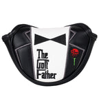Black and White Stitching Suit Bow Tie Golf Head Cover Set