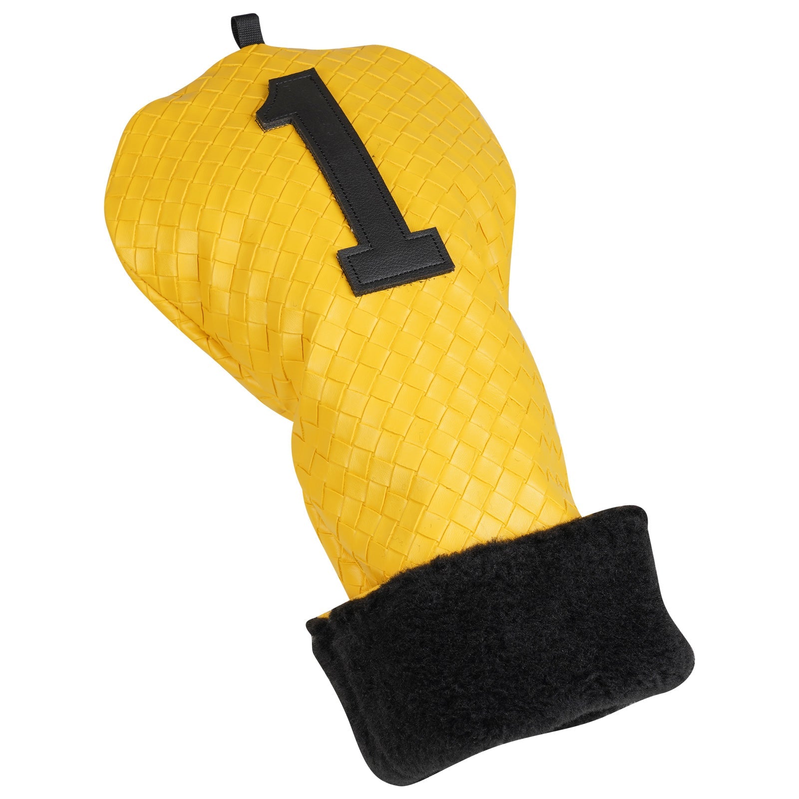 Yellow Woven Lines Driver Head Cover