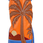 Orange Blue Splicing Coconut Tree Golf Head Cover Set