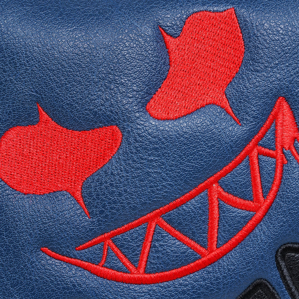 Blue& Black Ghost Putter Iron Headcover