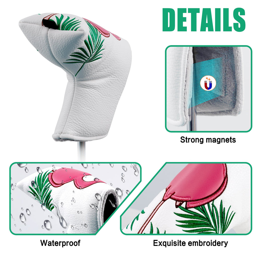 Pink Crane Blade Putter Head Cover Head Cover