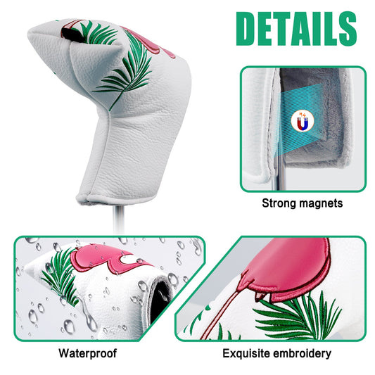 Pink Crane Blade Putter Head Cover Head Cover