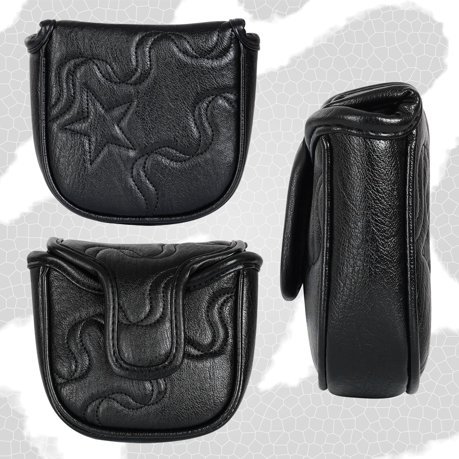 Black Star Square Putter Head Cover