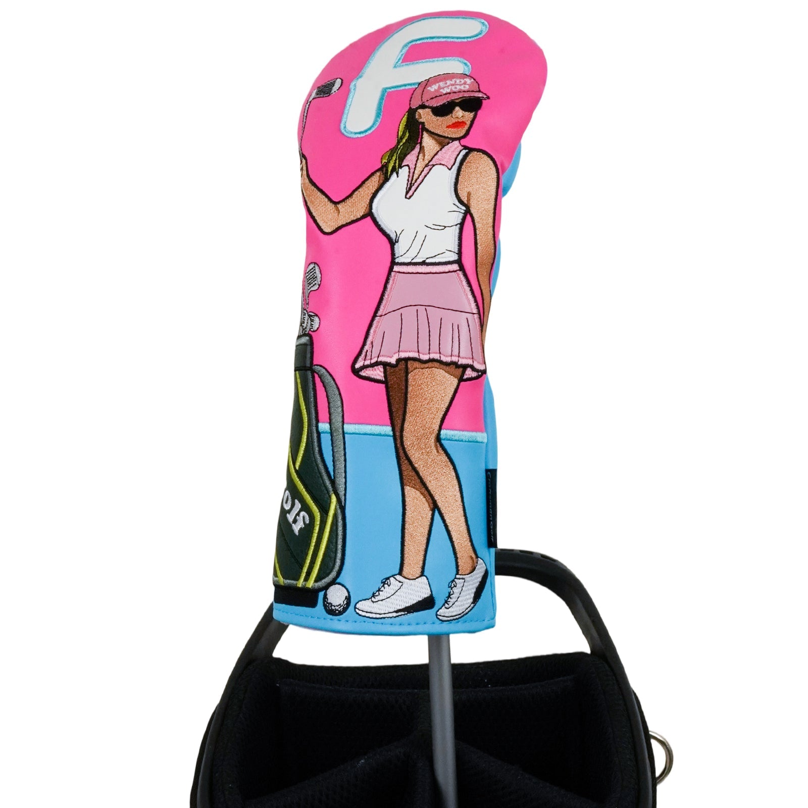 Rose Red Wendy Woo Driver Golf Headcover