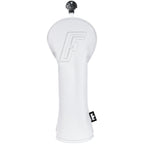 White 3D Embossed Leather Golf Headcovers