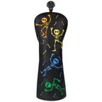 Dancing Skull Driver Putter Golf Head Cover Set