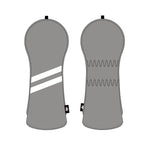 Personalized White Stripes Wood Head Cover With Your Logo And Name