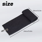 Personalized Golf Waffle Microfiber Tri-Fold Towel 16“ x 24” With Logo and Name