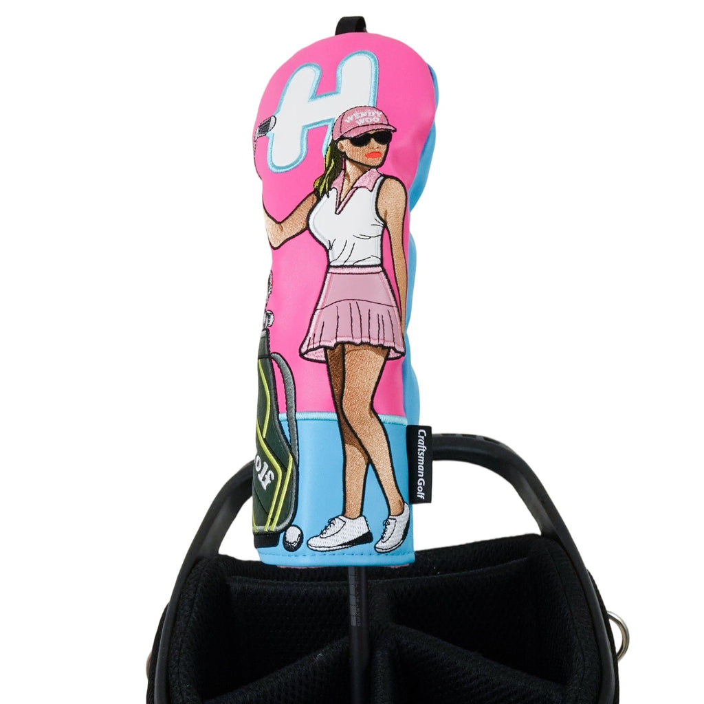 Rose Red Wendy Woo Driver Golf Headcover