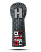 Black Poker Driver Head Cover Set