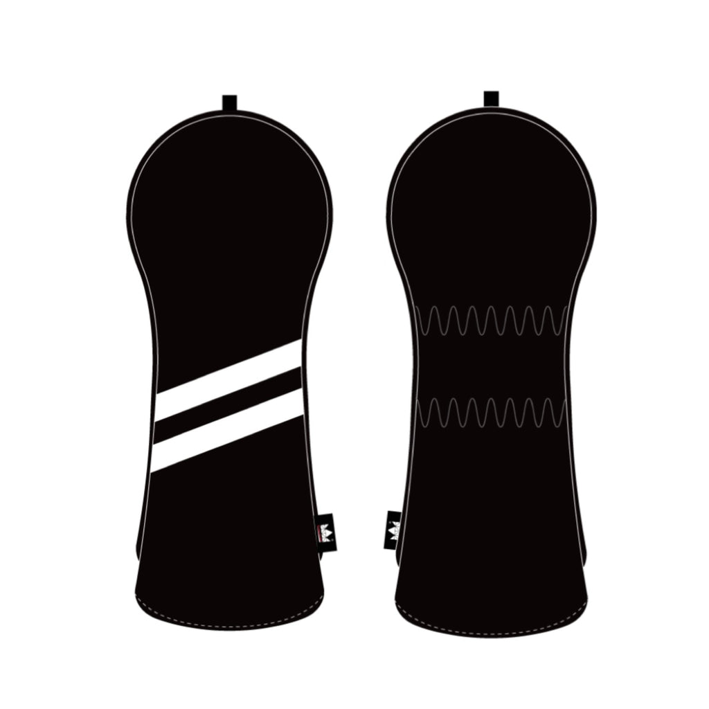 Personalized White Stripes Wood Head Cover With Your Logo And Name