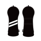 Personalized White Stripes Wood Head Cover With Your Logo And Name