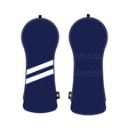 Personalized White Stripes Wood Head Cover With Your Logo And Name