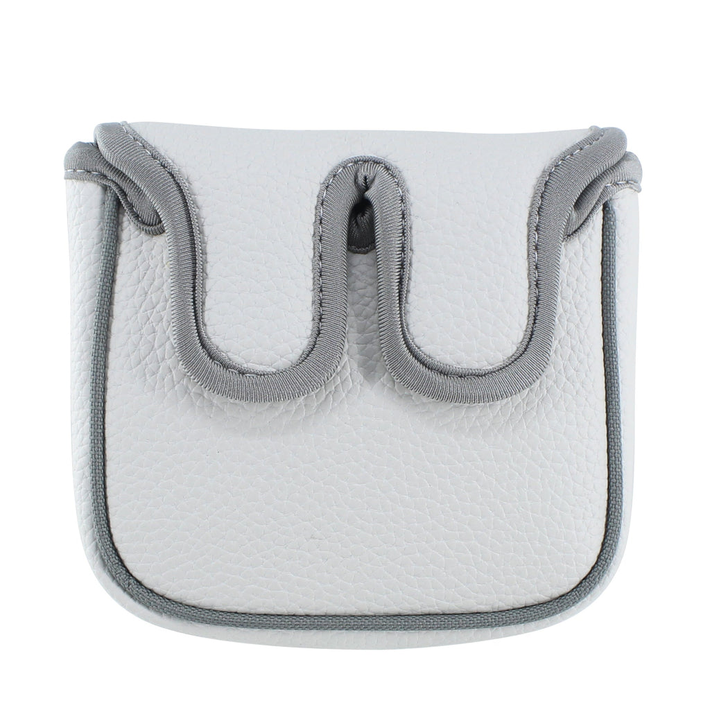 White Black Square Putter Headcover