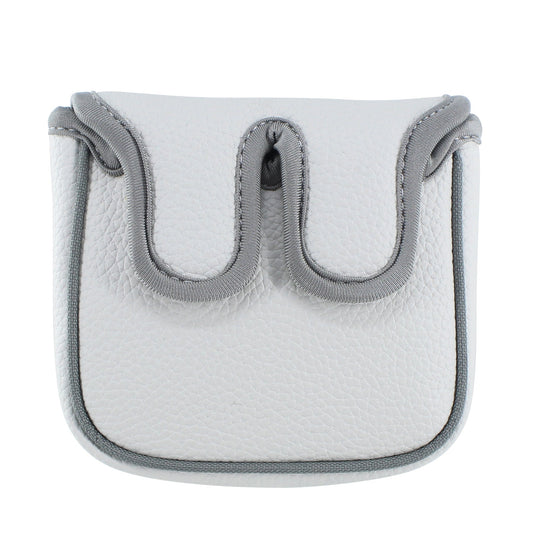 White Black Square Putter Headcover