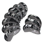 Black&Grey Camouflage Neoprene Iron Head Cover Set 10PCS