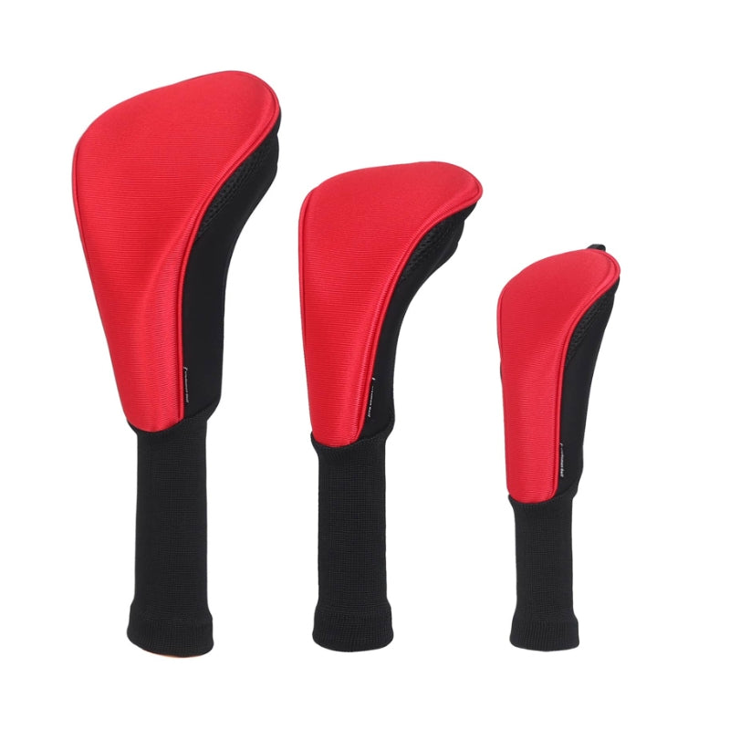 Plain Color Meshy Neoprene Golf Headcover Set