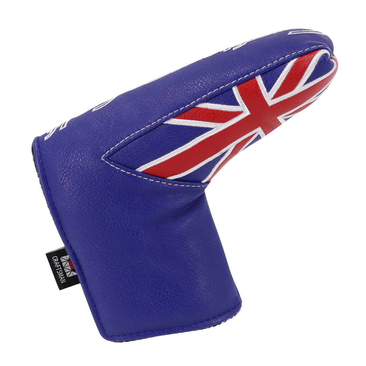Blue Red Stitching British Flag UT Blade Putter Head Cover