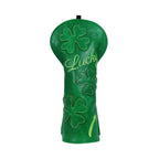 Lucky Four-leaf Clover Pu Leather Driver Cover