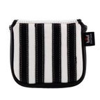 Black white Strips Single Ear Square Putter Head Cover