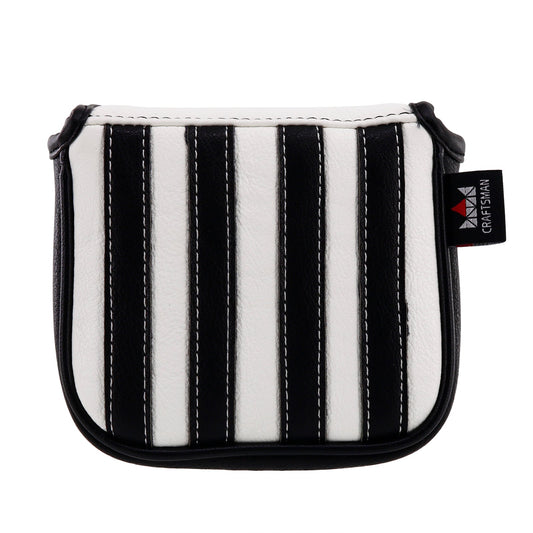 Black white Strips Single Ear Square Putter Head Cover