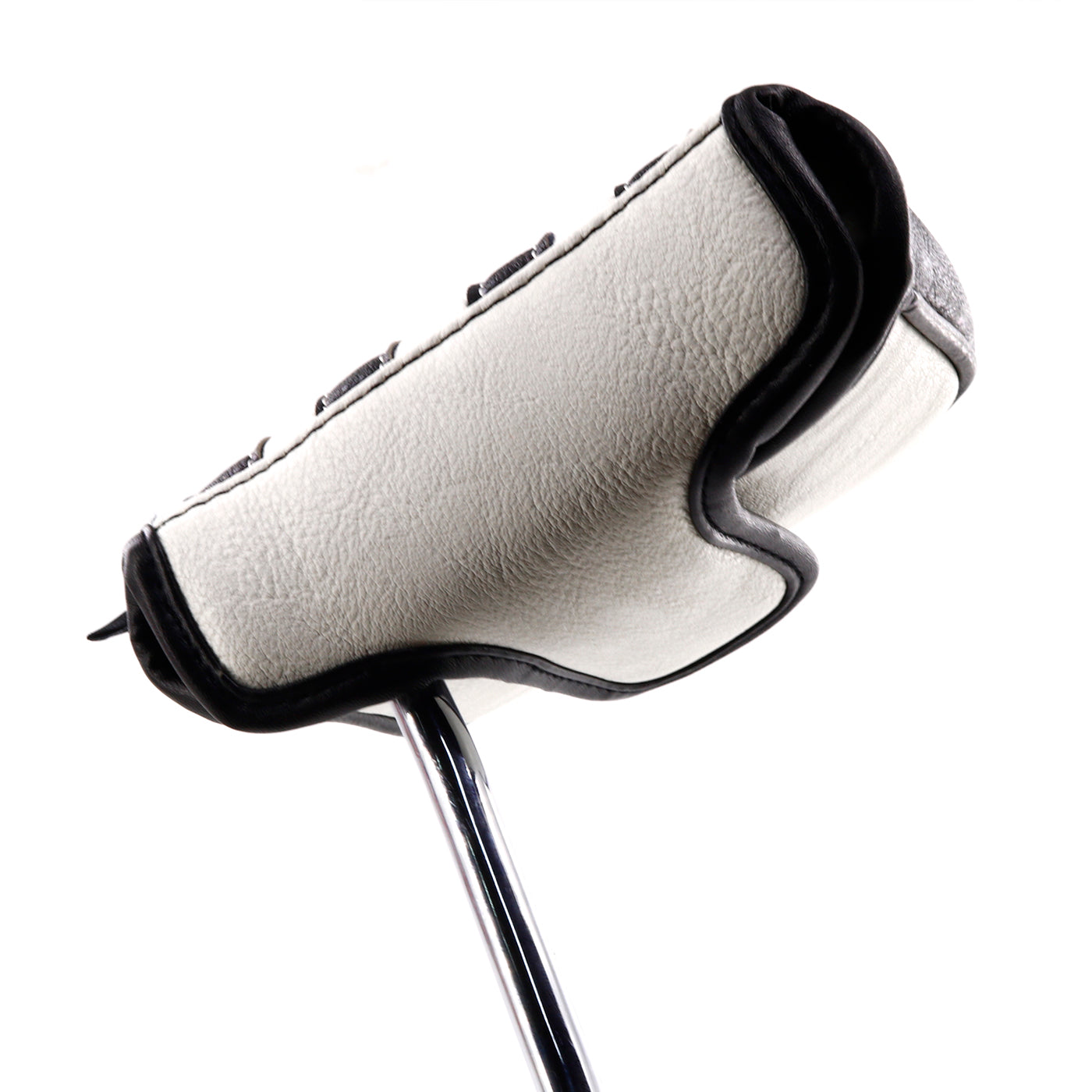 Black white Strips Single Ear Square Putter Head Cover