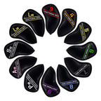 Colorful Embroidery Number Iron Head Cover Set