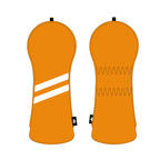 Personalized White Stripes Wood Head Cover With Your Logo And Name