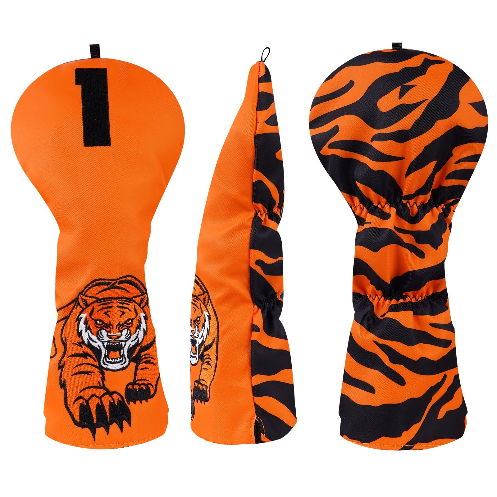 Orange Tiger Golf Driver Head Cover