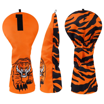 Orange Tiger Golf Driver Head Cover