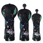 Black Dunhuang Driver Head Cover Set
