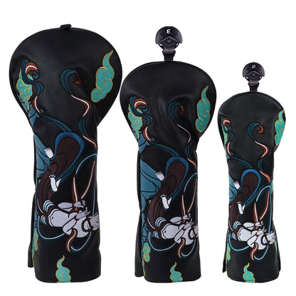 Black Dunhuang Driver Head Cover Set