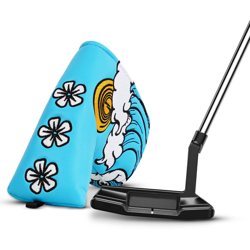 Blue Wave Blade Putter Head Cover