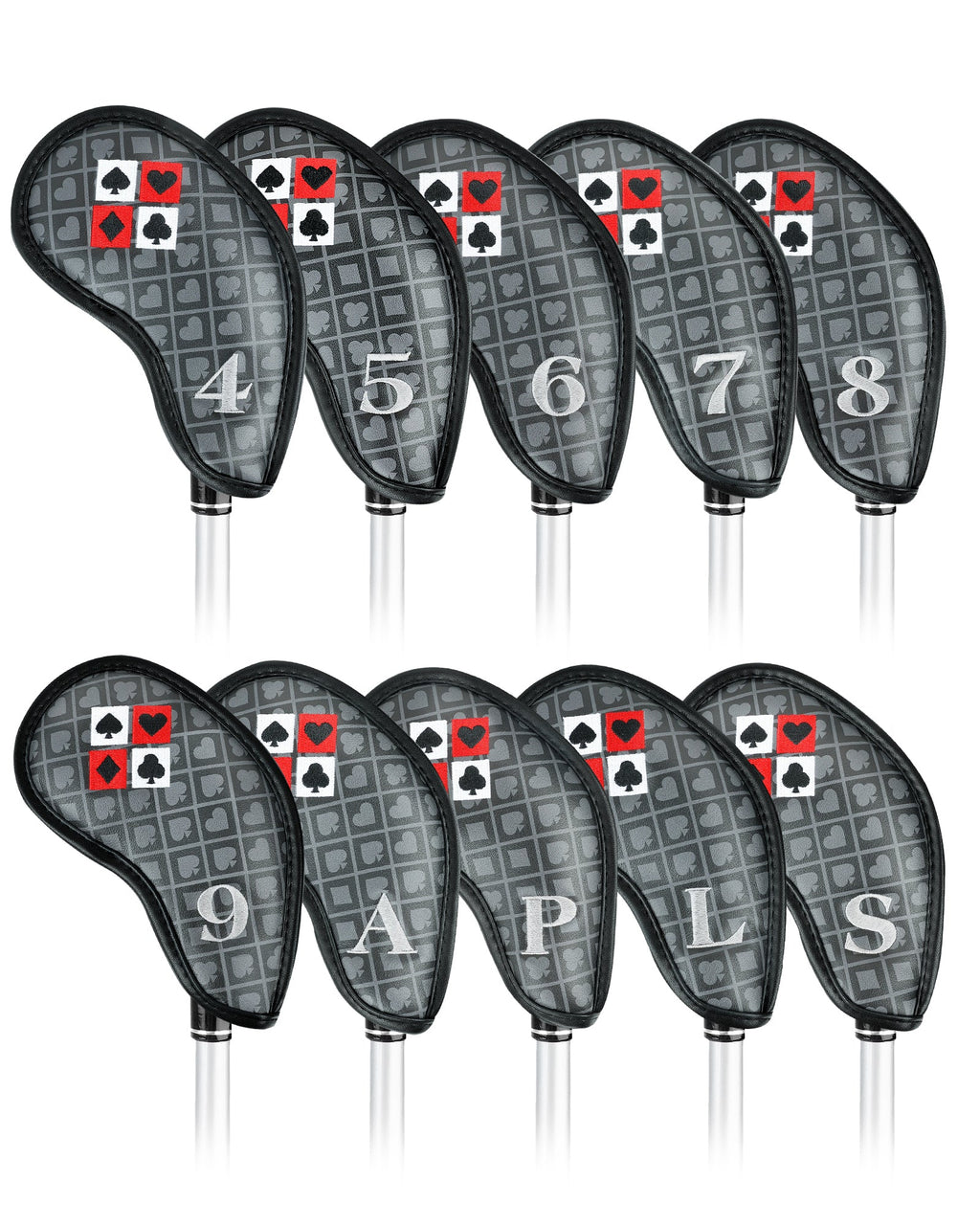 Black Poker Driver Head Cover Set